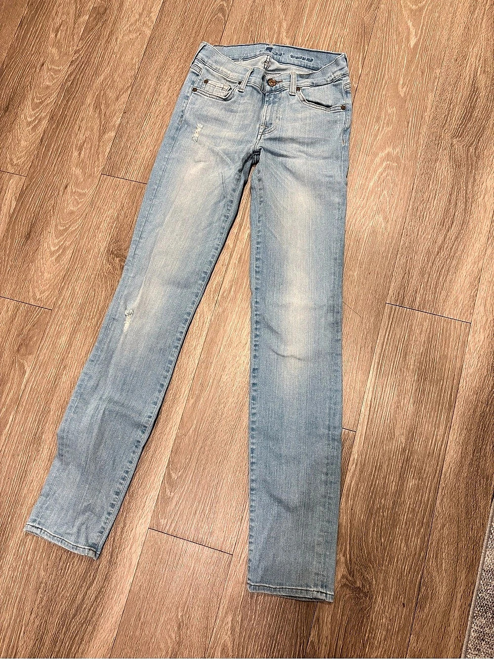 7 For All Mankind Roxanne Skinny Jeans in Blue